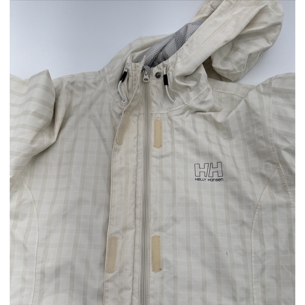 Helly Hansen Women's‎ Small Ivory stripes Windbreaker Rain Jacket Helly TECH - Picture 15 of 16